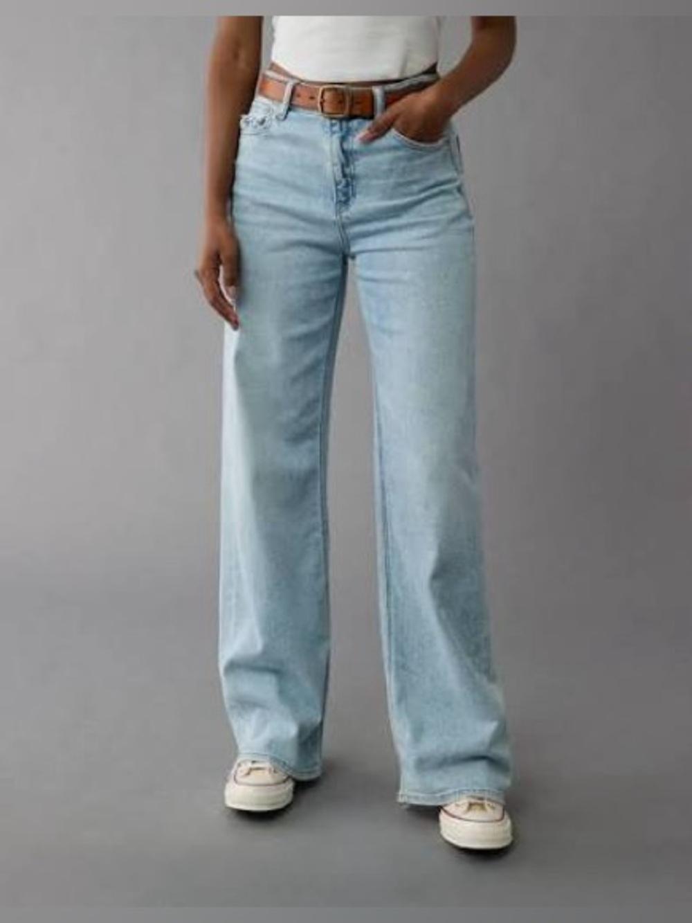 American Eagle Outfitters Super High Rise Baggy Wide Leg jeans